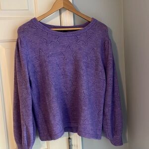 NY & Company Star Sweater Size L - NWOT
